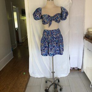two piece skirt and top holiday wear